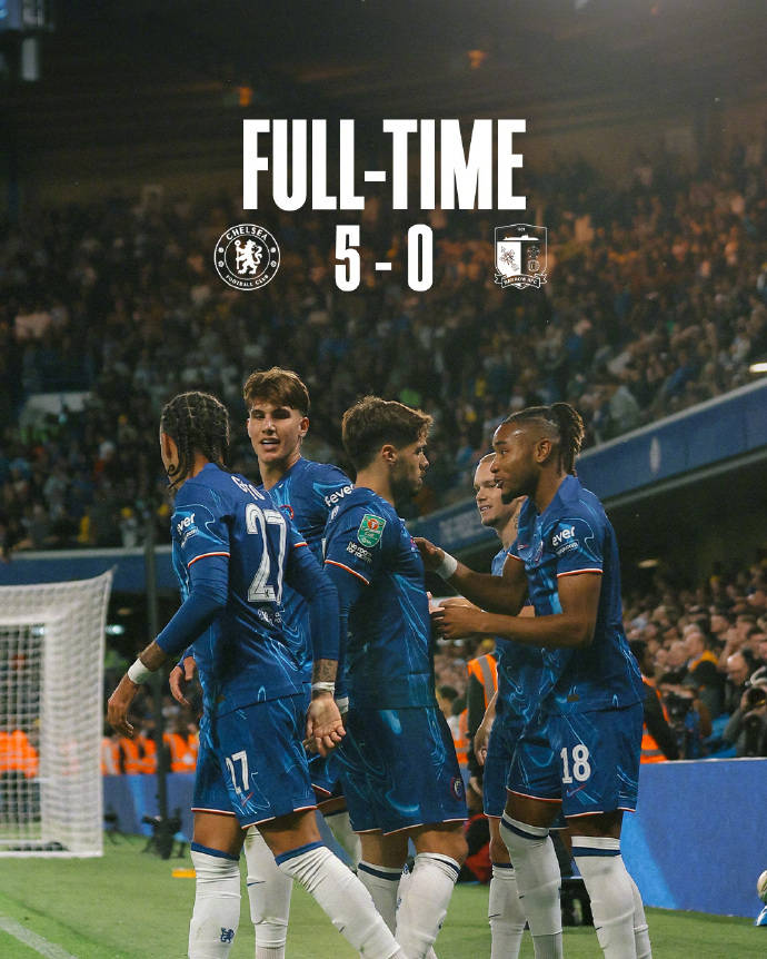 关于切尔西大胜对手，提前锁定晋级名额的信息